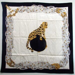 Cartier silk scarf USED